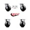 Service Caster 5 Inch Glass Filled Nylon Caster Set with Roller Bearings 2 Swivel Lock 2 Rigid SCC-30CS520-GFNR-BSL-2-R-2 - alternate 5